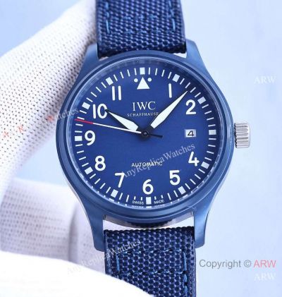 Best Replica IWC Pilot's Watch Blue Case Laureus Sport for Good Watch